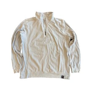 Margaritaville Sweater 1/4 Zip Pullover Mens M Ice Blue Jimmy Buffet Casual